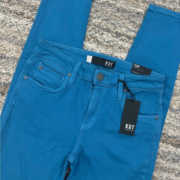 KUT From The Kloth Blue Diana Skinny Jeans Sz 0 NWT | KUT Diana Skinny Jeans - - Picture 5 of 13